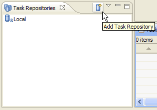 Use Add Task Repository option from toolbar or context menu