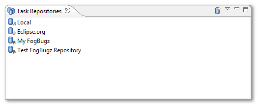 Task Repositories view